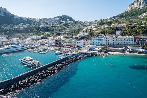 The port on Capri, Italy